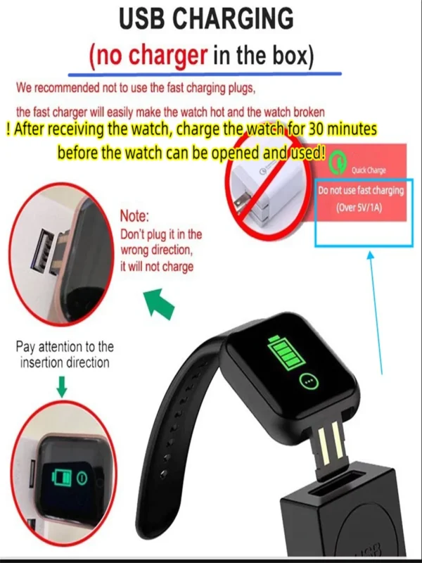 Multifunction Smart Watch For Men Women Kids Message Remind Music Control Sport Step Calories D13 Smartwatch Alarm Clock 116Plus - Imagen 15