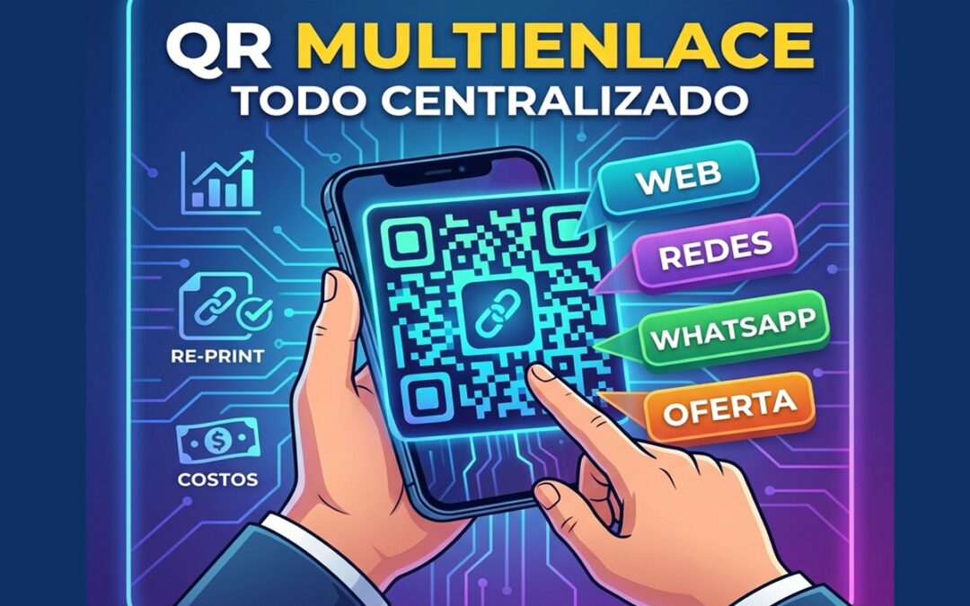¿Cómo crear un Código QR dinámico con multienlace? (Guía paso a paso)