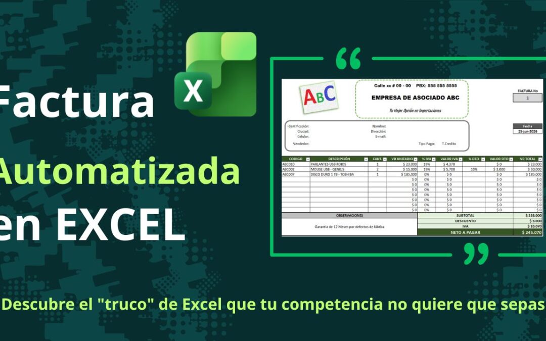 Factura Automatizada en Excel